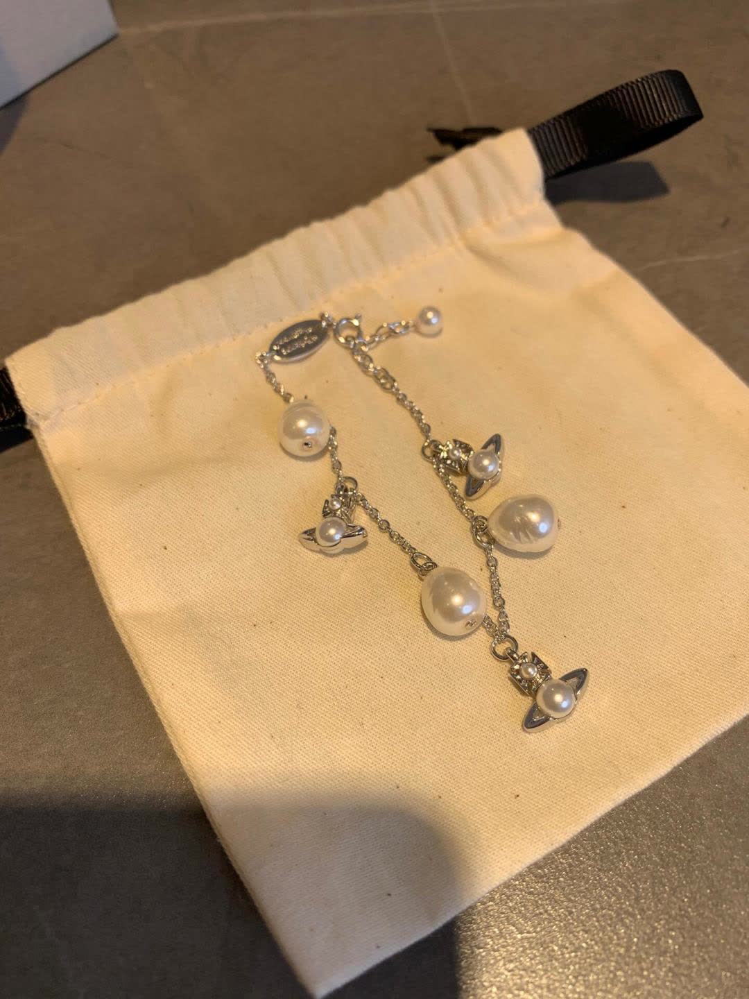 Vivienne Westwood Pearl and Diamond Bracelet